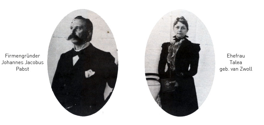 Firmengründer Johannes Jacobus Pabst und Ehefrau Talea (geb. van Zwoll)